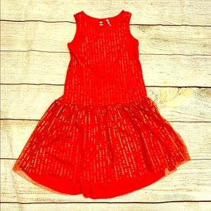 FabKids red sparkle dress